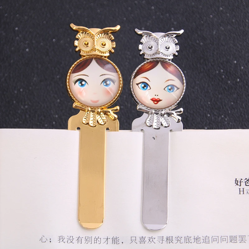 1 шт. 20 мм Внутренний размер два цвета Винтажный стиль Совы ручная работа Закладка