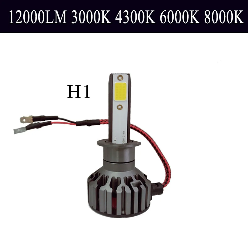 ZTZPIE 12000LM 4300K 6000K 8000K 3000K 9005 9006 H1 H8 H7 H4 H11H9 9012 Turbo светодиодные лампы 12V Автомобильные фары супер яркий COB светодиодные лампы