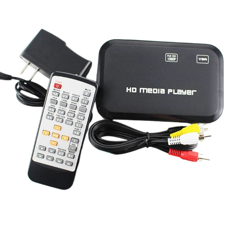 

Mini Full 1080P USB External With SD MMC U Disk Support Video Player IR Player
