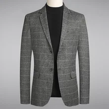 Blazer masculino blazer blazer casual negócios bonito ternos de moda magro marca masculina topos blazer masculino fino ajuste blazer para homem (4)