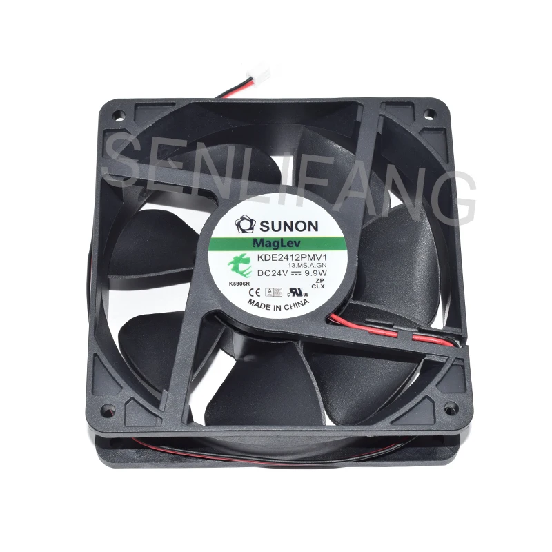 Для Охлаждения Sunon KDE2412PMV1 DC 24V 9,9 W 120*120*38 мм 12 см, 2 шт/комплект шпильки квадратный Вентилятор охлаждения прошедший необходимое тестирование