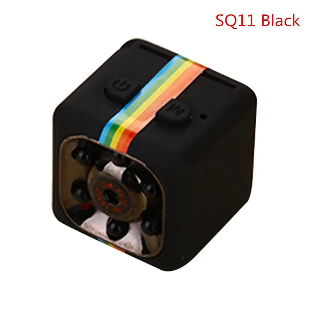SQ11Black SQ8 SQ11 SQ12 SQ10 Smart Small Secret Micro Mini Camera Video Cam Night Wireless Body DVR DV Tiny Minicamera Microchamber - Цвет: SQ11Black