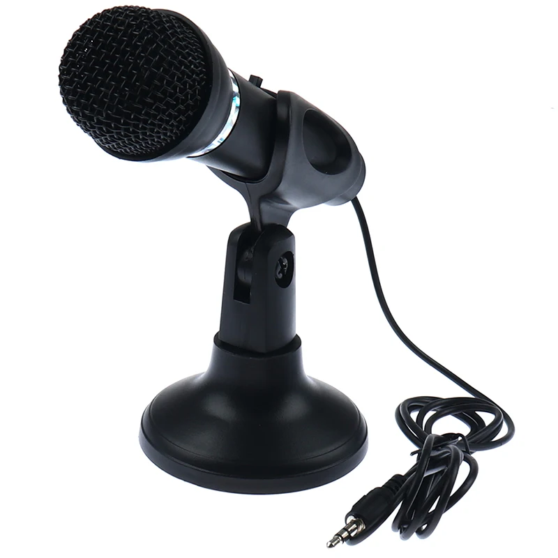 

Condenser Microphone Plug Home Stereo MIC Desktop Stand for PC YouTube Video Skype Chatting Gaming Podcast Recording