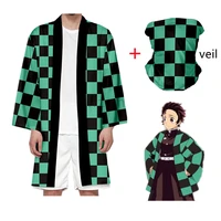 demon slayer kimetsu no yaiba kimono haori cloak cosplay costume halloween adult child anime costumes cape