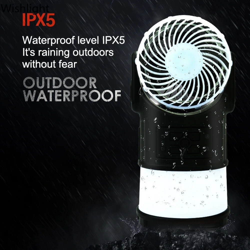 

Multi-function Camping Lamp Outdoor Fan Emergency Lamp Radio Mosquito Repellent LED Waterproof Camping Tent Lamp