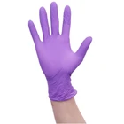 Перчатки нитриловые одноразовые фиолетовые, 100 шт.