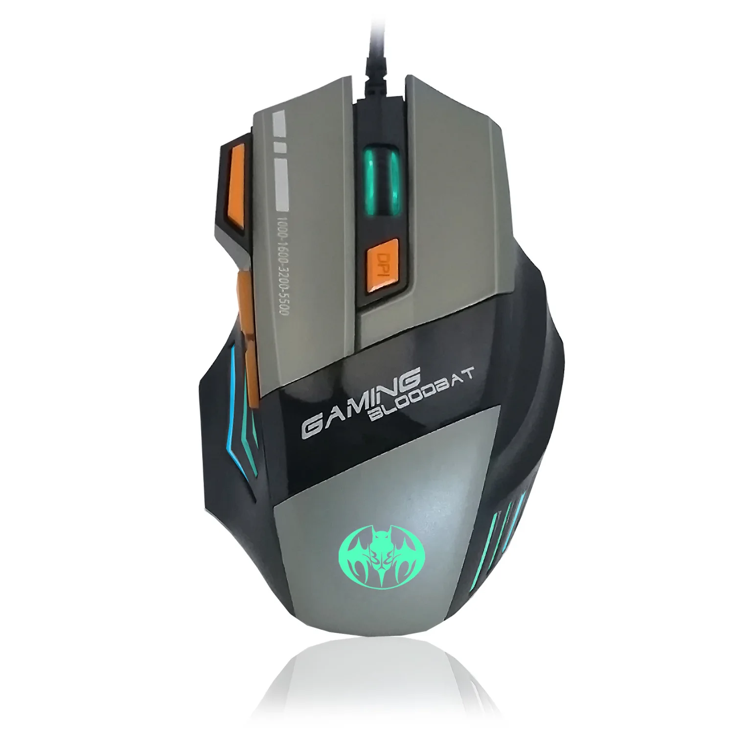 USB кабель оптическая игровая мышь 7 клавиш люминесцентная дыхательная лампа