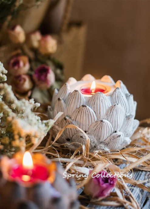 Элегантный Подсвечник для чая в форме лотоса 11 Х9 см | Дом и сад