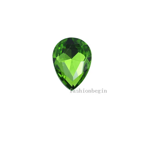 grass green 30p 4x6 мм каплевидный цвет с заостренным фольгированным дном задняя Стеклянная Каменная граненая кристаллическая Стразы для дизайна ногтей бриллиантовые драгоценные камни бусины для изготовления ювелирных изделий - Цвет: grass green