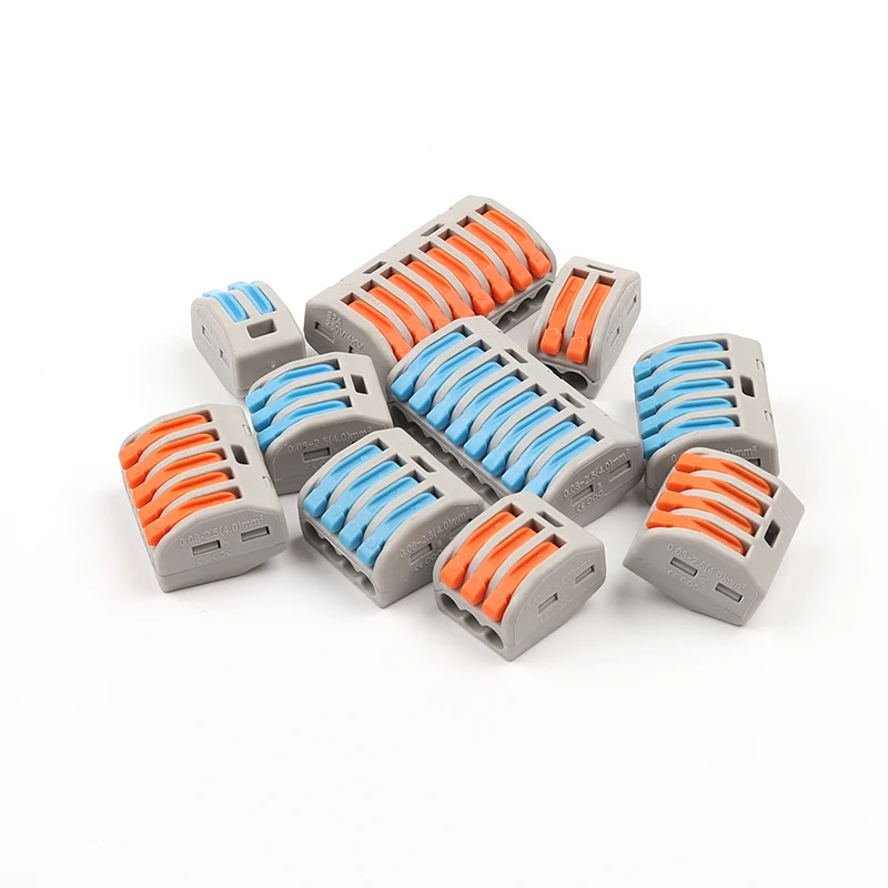 

222TYPE Wire Wiring Connector 212/213/214/215/218 Electric Power quick connectors universal compact plug-in terminal block