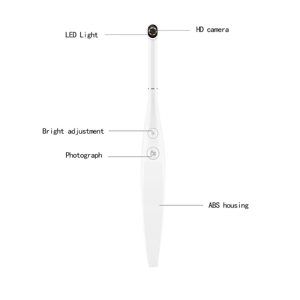 720P Интраоральная стоматологическая камера эндоскоп 6LED USB микро-проверка осмотр