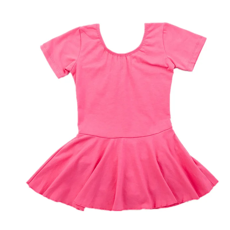 

Wholesale Girls Team Basic Long Sleeve Leotard With Skirt Kids Dance Ballet Tutu Dress Pink