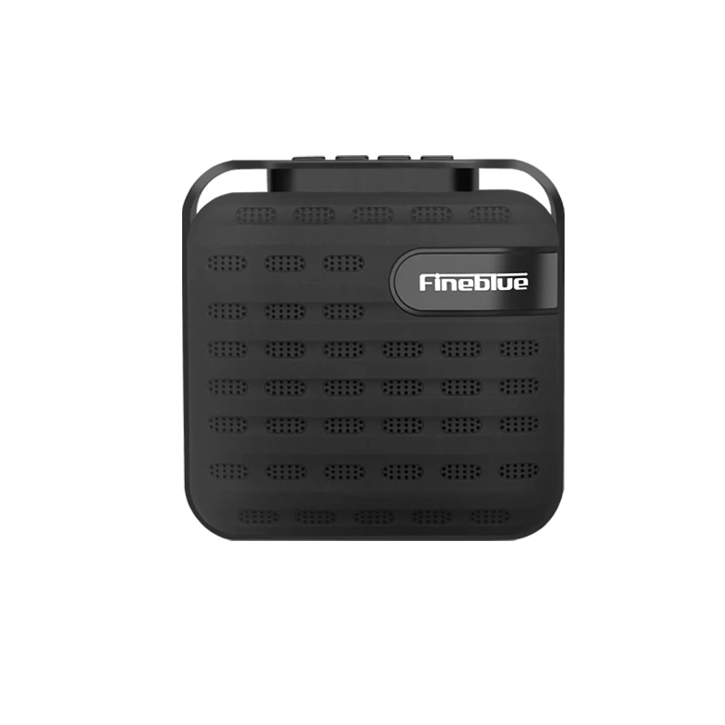 Black no box Fineblue MK-16, регулятор баса, металлический Bluetooth беспроводной динамик hifi портативный Беспроводной приемник Поддержка наушники-вкладыши TWS с устройство Hands Free звонков сабвуфер - Цвет: Black no box