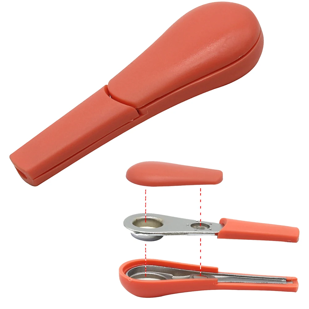 Металлическая ложка для курения из силикона портативная Магнитная