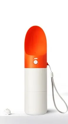 430ML orage XIAOMI Mijia MOESTAR ROCKET бутылка для воды для собак 230/460 мл портативная переноска для животных бутылка для воды диспенсер модный дизайн для домашних животных - Цвет: 430ML orage