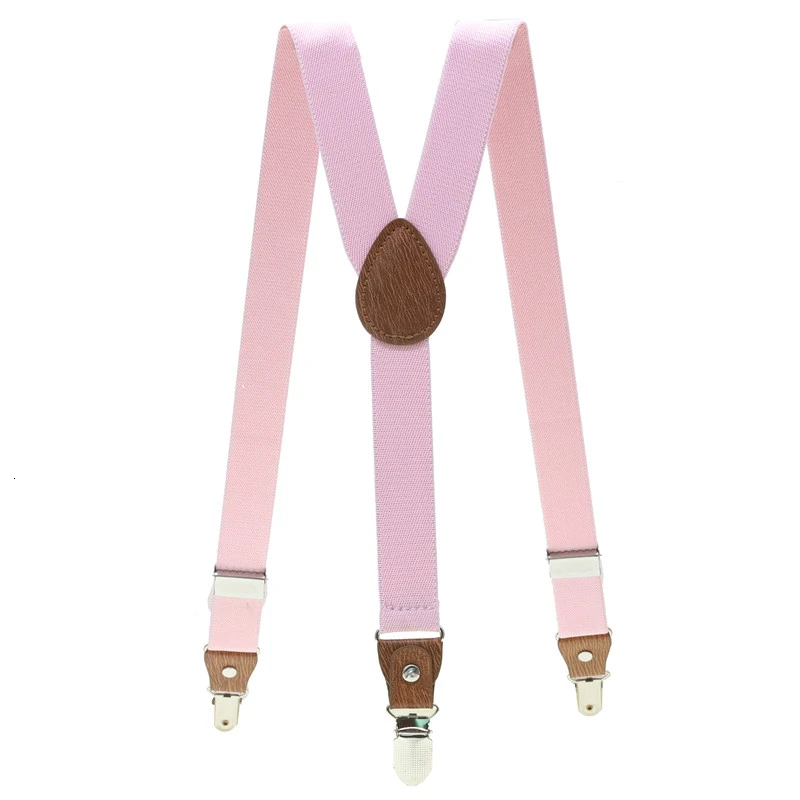 Подтяжки с кольцом медведем для мальчиков Детские винтажные коричневые подтяжки