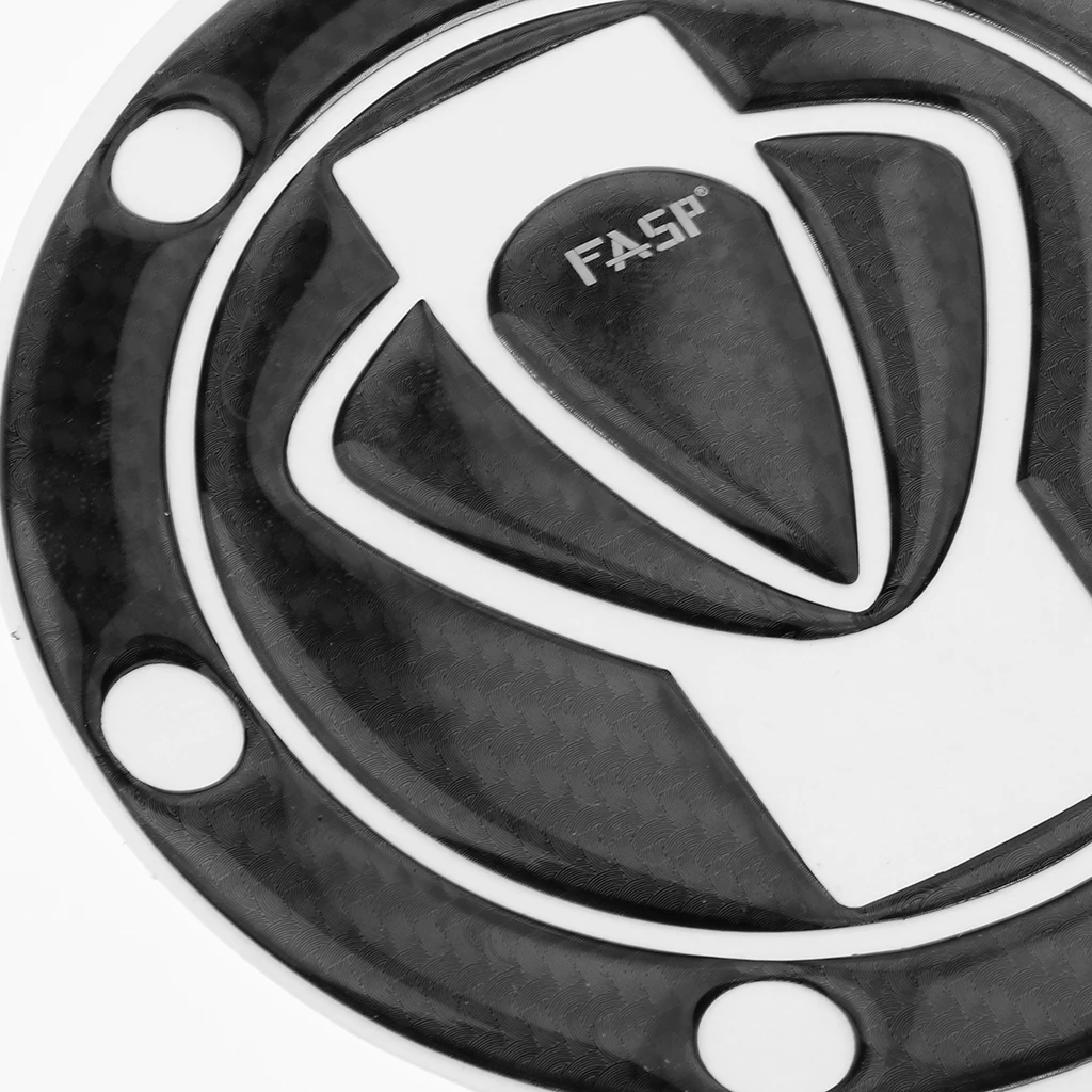

Real 5D Black Carbon Fiber Fuel Tank Cap Cover Pad Sticker for Motorcycle Updated Part