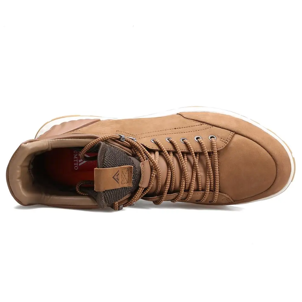 Высокие мужские кроссовки HUMTTO из натуральной кожи для активного отдыха и походов