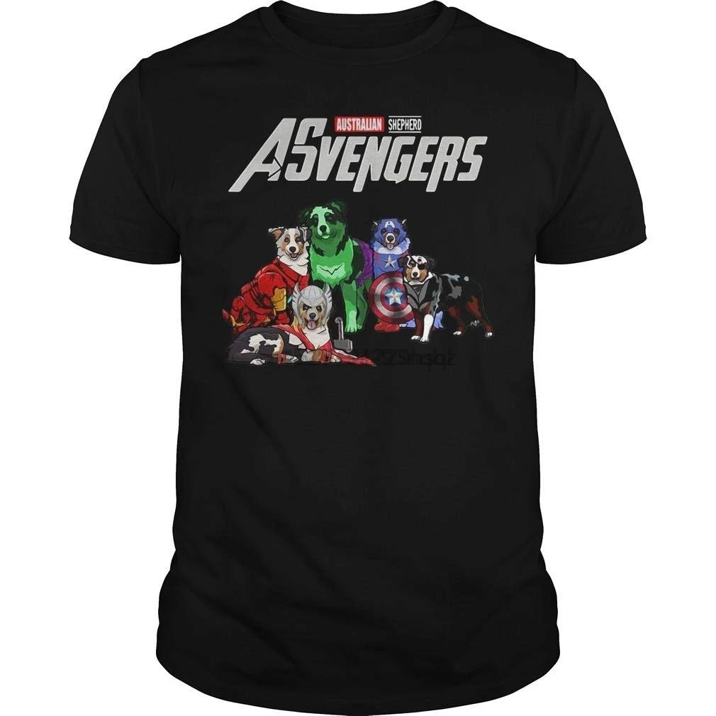 Футболка Omacho Asvengers с австралийской овчаркой|Мужские футболки| |