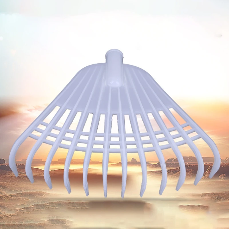 

12 Tooth Leaf Rake Agricultural Plastic Grass Rake Flower Planting Soil Rake Y4QC