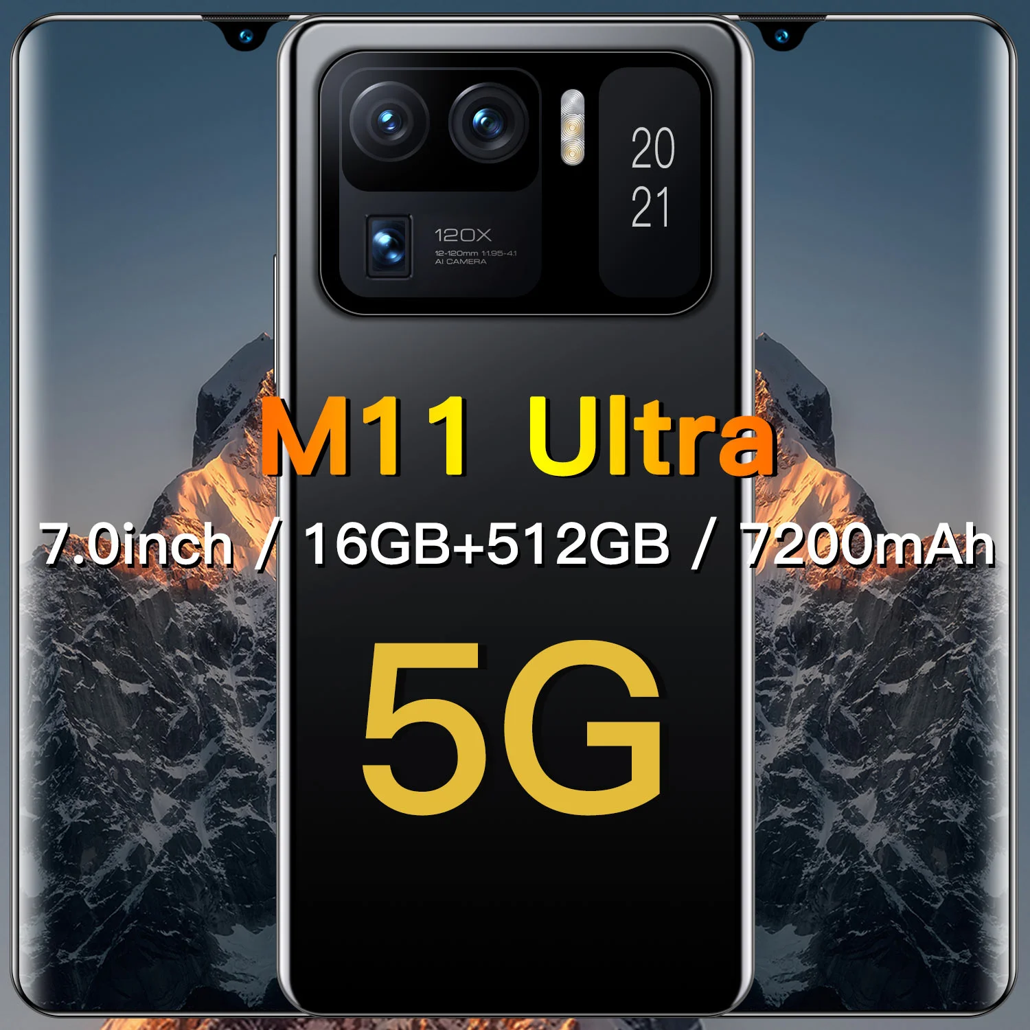 

2021 Hot Sell Global Version M11 Ultra 6.9" Smartphone 16+512GB Android 11 6800mAh 32+50MP Full Screen Face ID 4G 5G Mobilephone