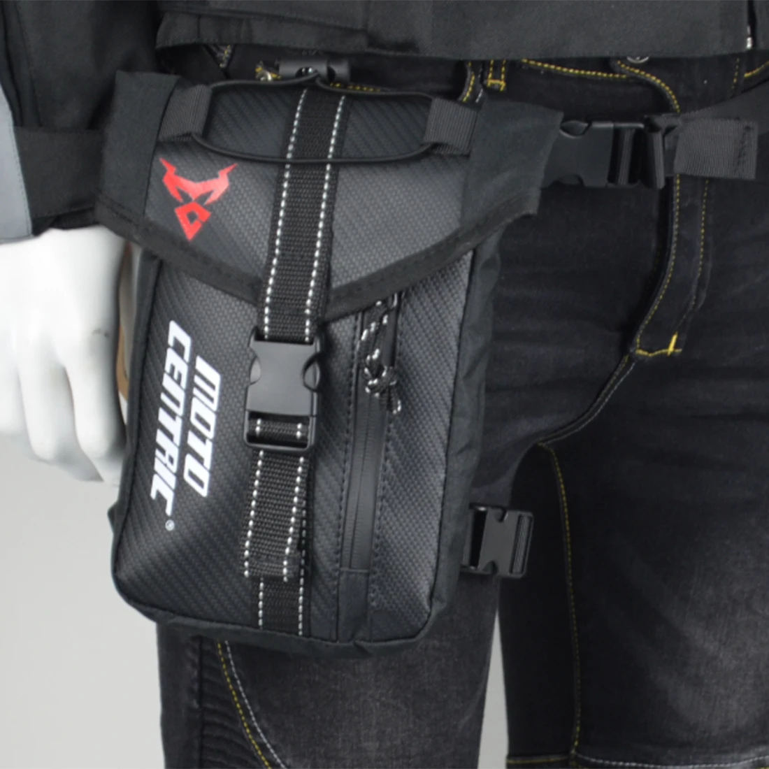 

Men's Waterproof Oxford Thigh Drop Waist Leg Bag Motorcycle Military Travel Cell/Mobile Phone Purse Fanny Pack