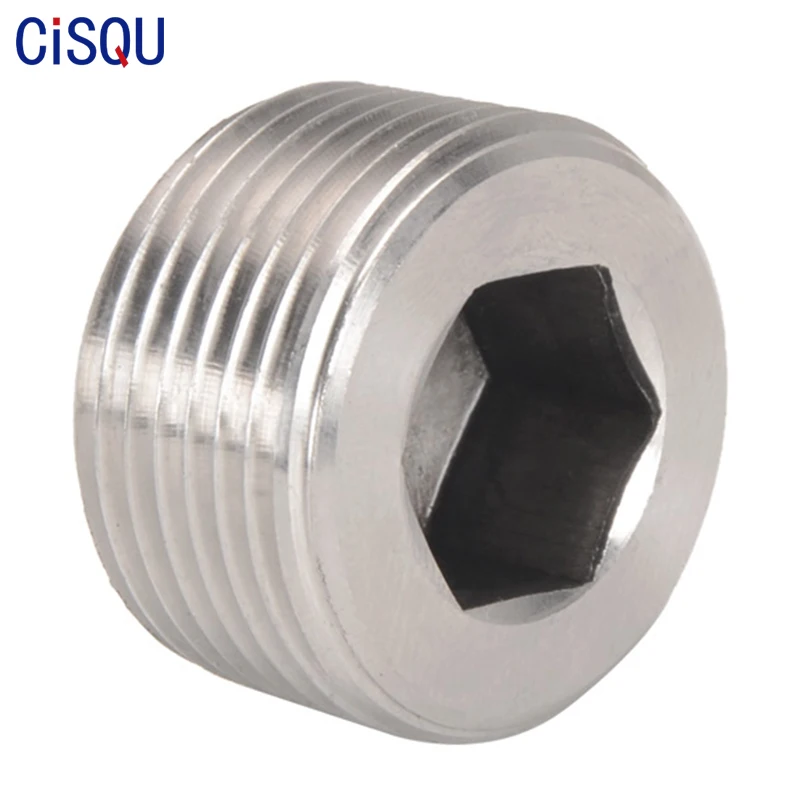 304 нержавеющая сталь Шестигранная гнездовая штепсельная вилка масляная пробка