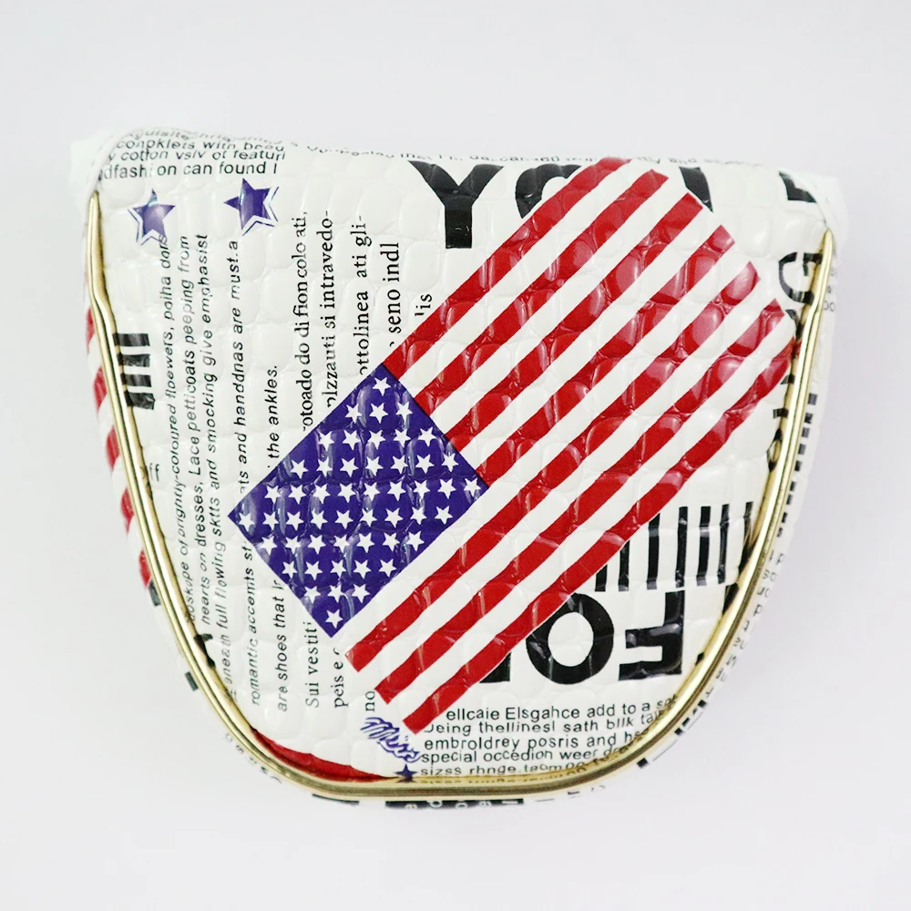 Чехол для клюшки гольфа водонепроницаемая Защитная крышка головы с флагом США из