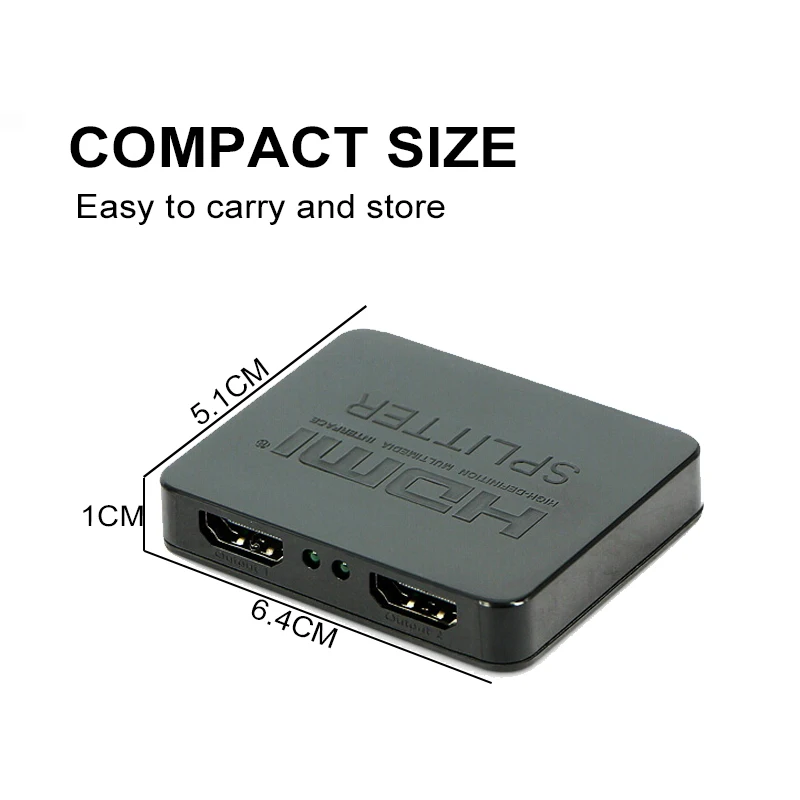 Переключатель Full HD 1080p 4K HDMI сплиттер переключатель 1X2 усилитель 1 в 2 выхода