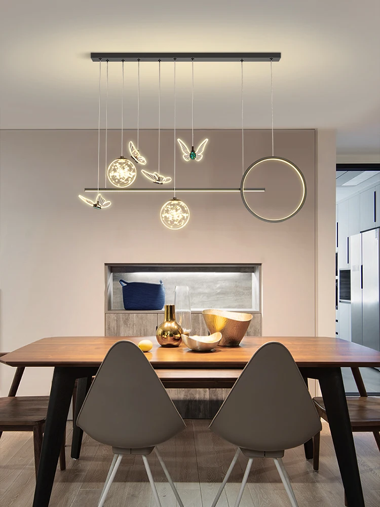 Online Lampadari Ristorante Design Senso Di Lusso Moderno E Semplice Nordic LED 52W Lampada A Sospensione Per Bar Sala Da Pranzo Lampadari