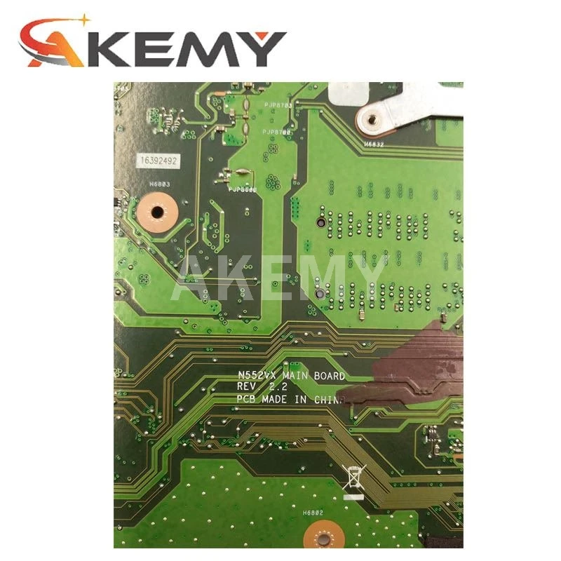 

Akemy NEW Laptop motherboard For Asus N552VX N552VW N552V Test original mainboard i7-6700HQ GTX950M V4G GPU