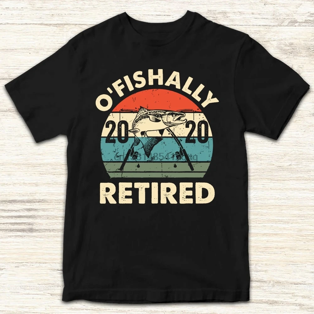 O Fish Ally пенсионная футболка 2020 для рыбалки подарок на пенсию|Мужские футболки| |