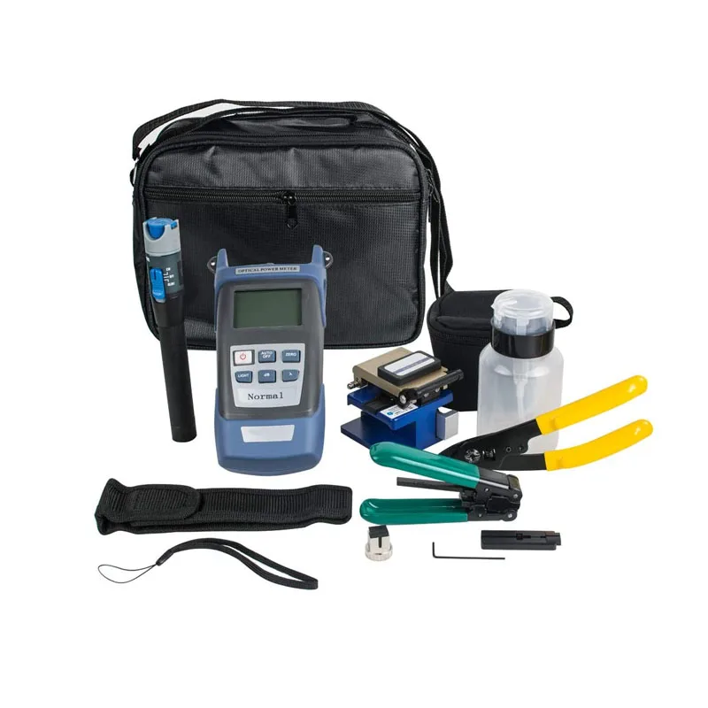 

FTTH Splicing Toolkit with Optical fiber cleaver cutter Tool optical power meter