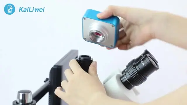 kailiwei 38mp hdmi digital camera trinocular microscope stereoscopic for mobile phone repair free global shipping