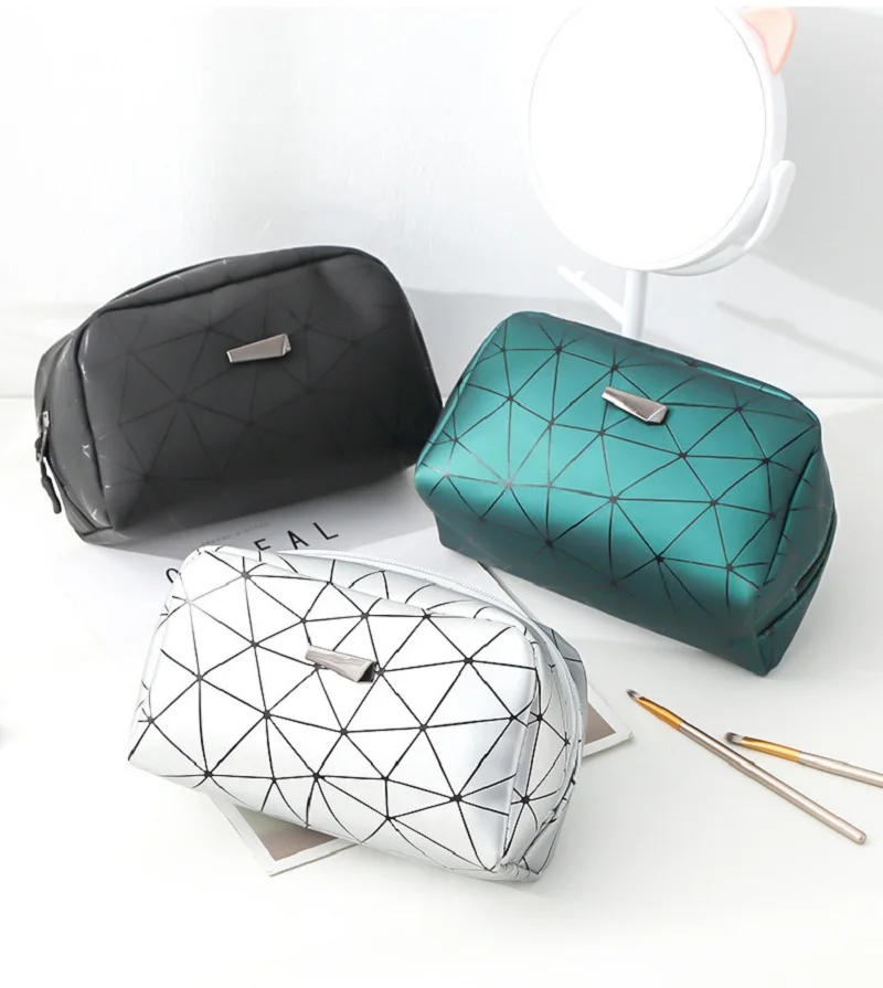 Большая профессиональная дорожная косметичка из искусственной кожи с