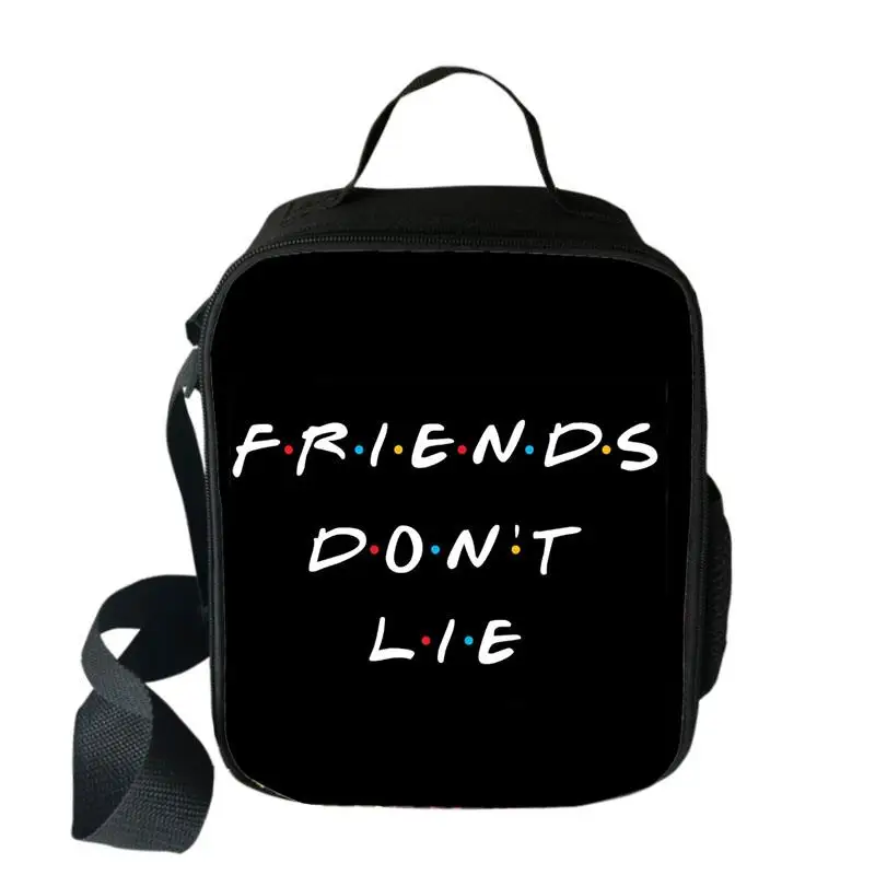 Friends Tv Show Protect Lunch Bags Boys Girls Travel Tote Bags Picnic Food Fresh Storage Bags Messenger Bag