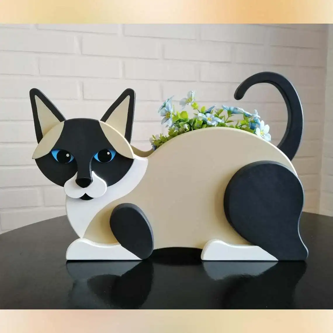 

4 Colors Cute Cat Shape Garden Flower Pot Plant Planting Pot Garden Decoration Garden Balcony Cartoon Dog Outdoor Flower Pot