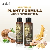 sevich 2pcsset hair growth shampoo biotin thickening 100ml anti hair loss conditioner moisturizing repair damage hair treatment