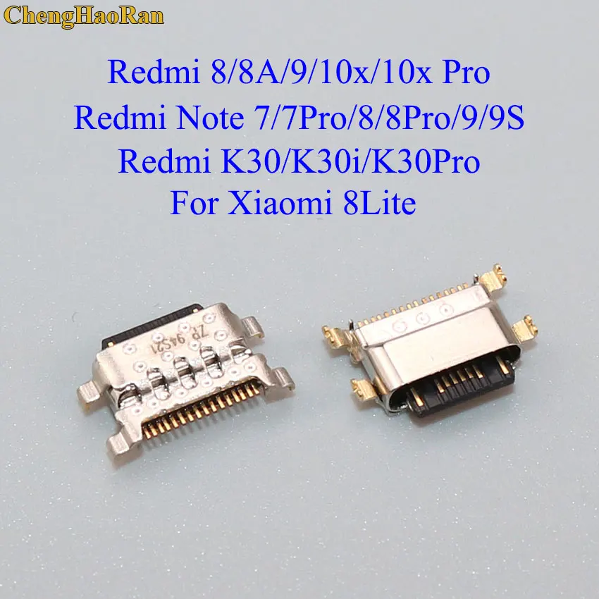 

1pcs For Xiaomi Mi 8 Lite for Redmi 8 8A 9 10x Note 7 8 9s pro Charger Connector Parts Replacement Repair USB Dock Charging Port