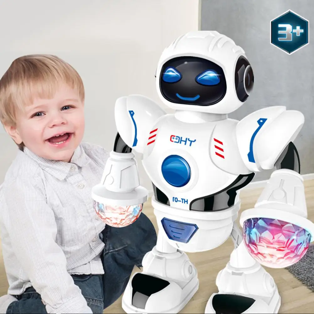 Kuulee Электрический Танцующий Робот игрушка светодиодный светильник музыка Dazzle