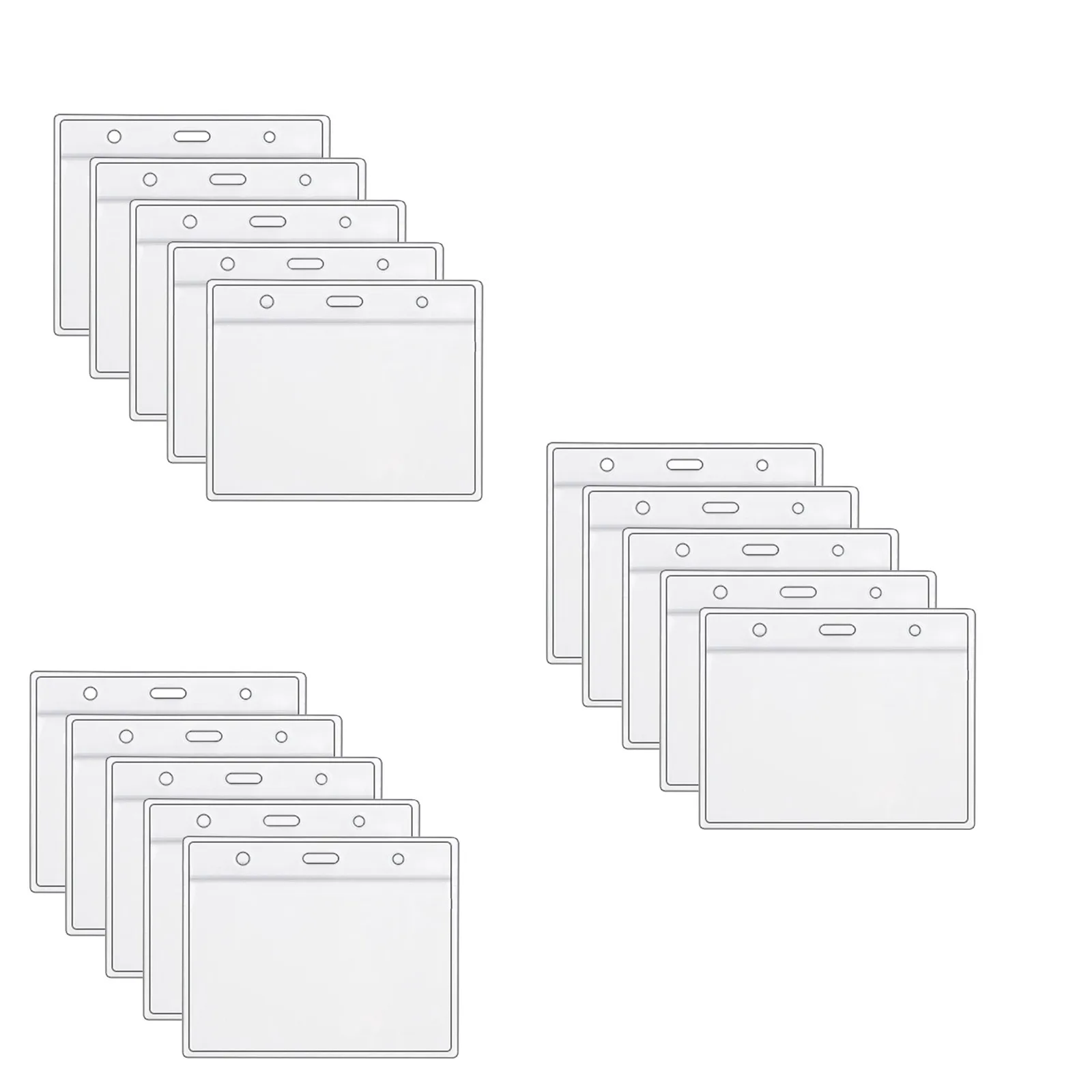 

25pc Health Card Vaccine Card Protective Case Waterproof PVC Soft Card Case Name ID Card Badge Holder for nurse Student Card