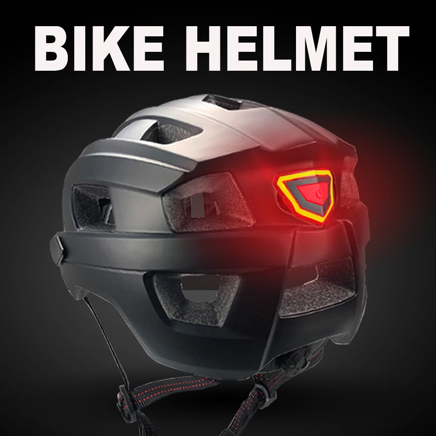 

NEWBOLER MTB шоссейный велосипедный шлем со светодиодной подсветкой, велосипедный шлем, USB, перезаряжаемый, интегрально-формованный велосипедны...