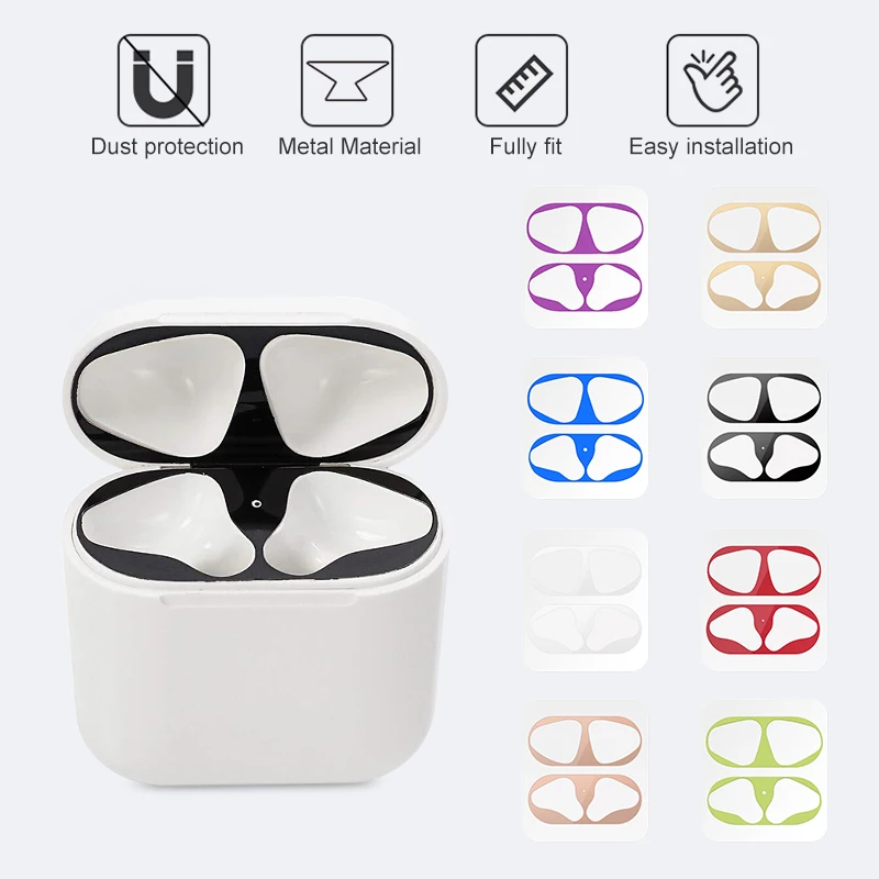 

Dust-proof Scratchproof Sticker For AirPods 1 2 3 Pro Dust Guard Protective Earphone Film For Apple AirPods 2 1 3 Cover Stickers