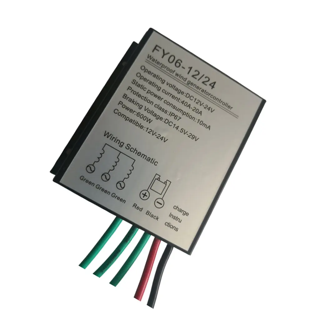 600W Wind Turbine Controller 12V24V Waterproof Pwm Rectifier Brake Charging Bridge Sliver | Обустройство дома