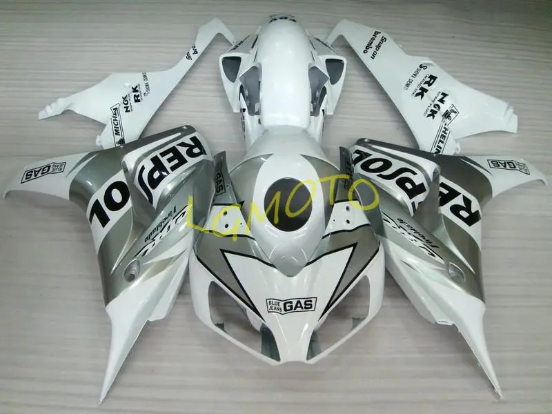 

WHITE REPSOL# honda cbr1000rr 2006-2007 injection bodywork HONDA CBR1000RR 2006-2007 fairings kit 1000rr 06-07 cowling #S618W