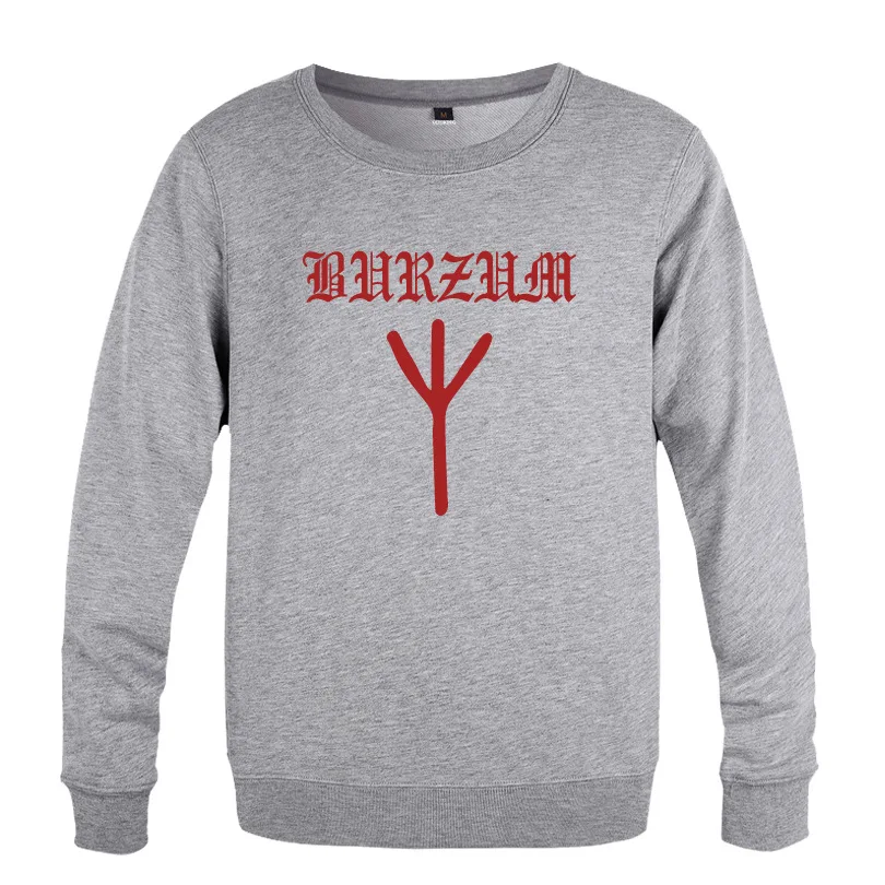 

Burzum Rune Music Rock Sweatshirt Men Spring Autumn Long Sleeve O-Neck Pullover Casual Man Hip Hop Streetwear Fitness Hoody