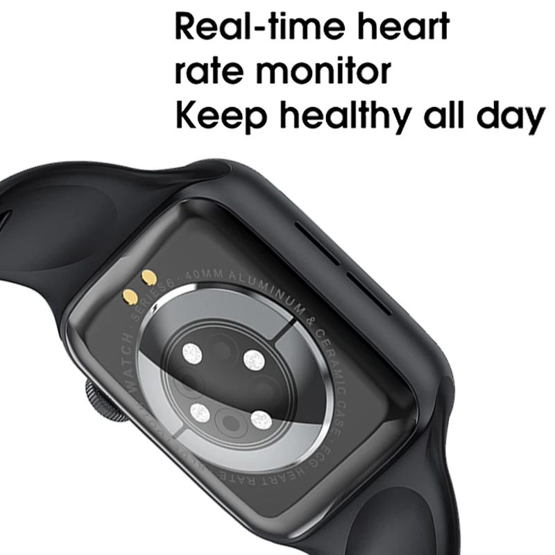 

Smart Watch 2021 Men Women Original Watch6 IWO14 ECG Heart Rate Monitor Bluetooth Call Smartwatch For IOS Android PK W 46 55 56