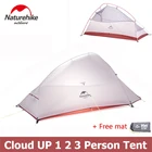 Палатка Naturehike Cloud Up, на 1, 2, 3 человек, двухслойная, для пешего туризма, с ковриком, NH15T001-T, NH15T002-T, NH15T003-T