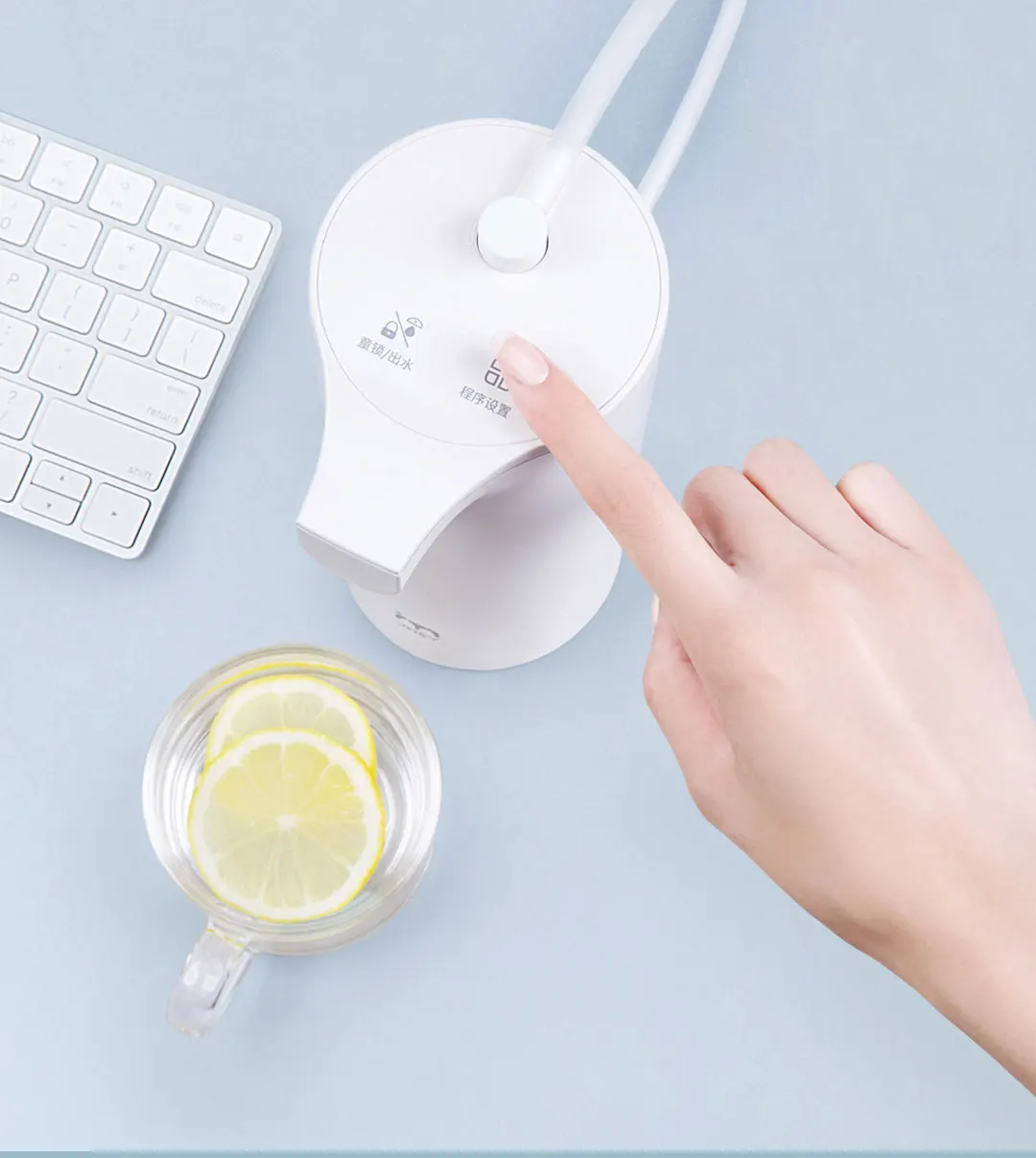 Xiaomi Mijia портативный диспенсер для воды 220 В Электрический диспенсер для воды портативный мини питьевой дозатор для бутылки умный кран