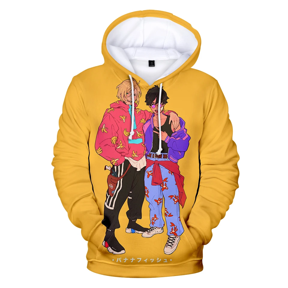 

Banana Hoodies FISH Character Printed Funny Kids Hoodies Male Female High Quality Sweatshirt Trendy Children Pullovers